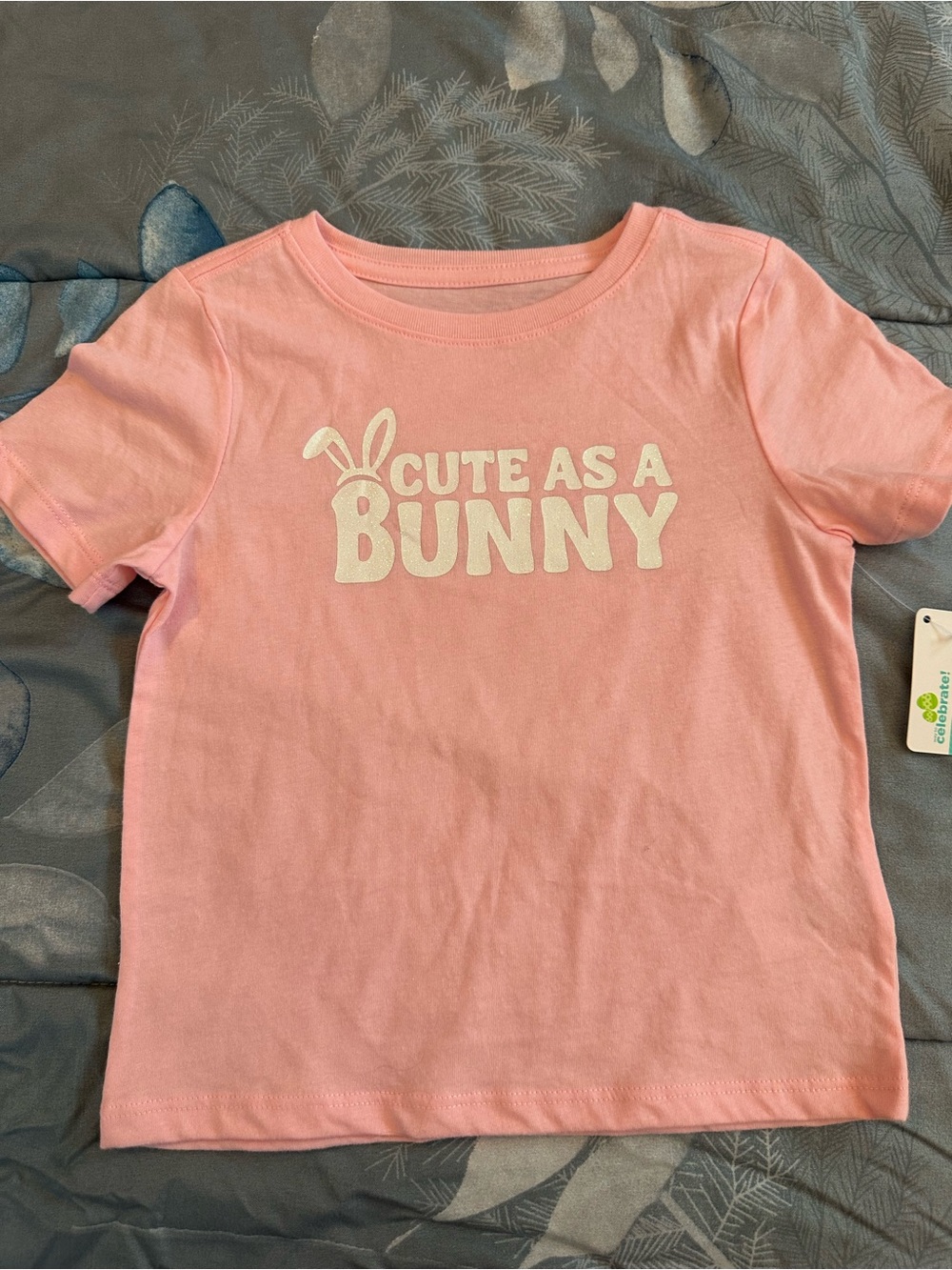 NWTS Girls Cute as a Bunny Pink T-Shirt Sz 3T